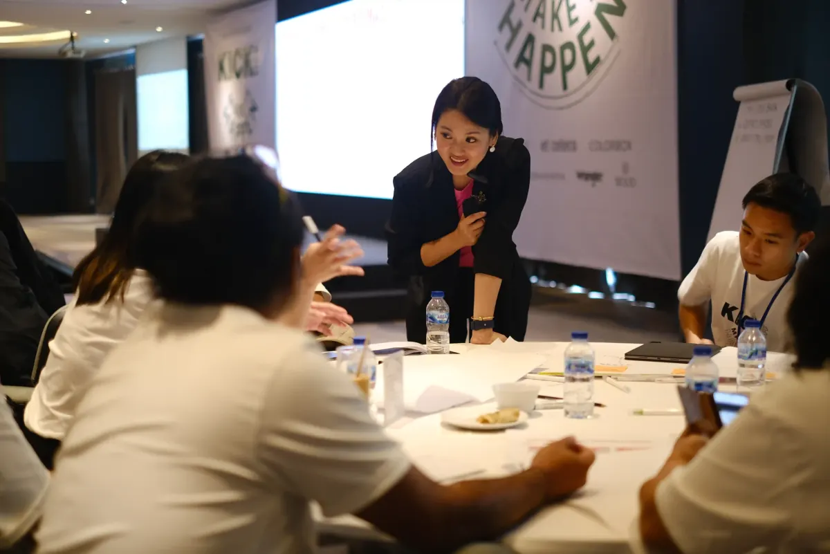 A brand strategy workshop in progress